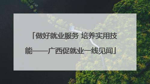 做好就业服务 培养实用技能——广西促就业一线见闻